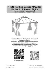 Sunjoy A102006920 Assembly Instructions Manual