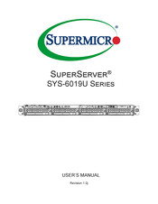 Supermicro SuperServer SYS-6019U-TRTP2 User Manual