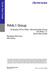 Renesas EK-RA4L1 Quick Start Manual