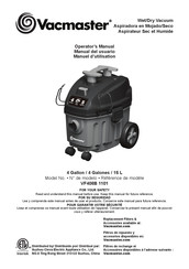 Vacmaster VF408B 1101 Operator's Manual