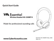 Cyber Acoustics HS-1500BT Quick Start Manual