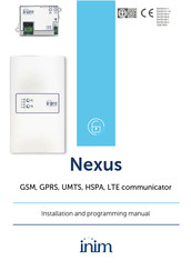 INIM Nexus/4GP Installation And Programming Manual