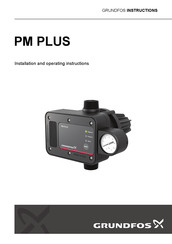 Grundfos PM PLUS Installation And Operating Instructions Manual