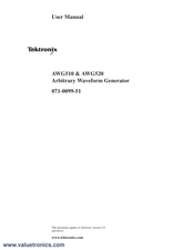 Tektronix AWG500 Series User Manual