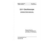 Tektronix 2211 Operator's Manual