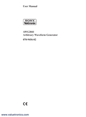Sony Tektronix AWG2041 User Manual