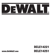 DeWalt DCLE14251GB Original Instructions Manual