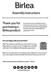 Birlea AXEL Assembly Instructions Manual