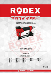 RODEX X0116 Instruction Manual