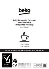 Beko CaffeExperto CE7500 CEG 7304 X User Manual
