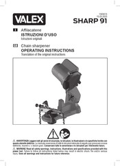 Valex SHARP 91 Operating Instructions Manual