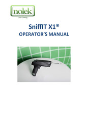 Nolek SniffIT X1 Operator's Manual