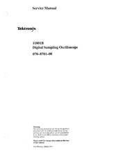 Tektronix 11801B Service Manual