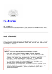 AURATON smart Flood Sensor User Manual