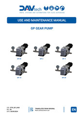 DAV TECH GP Use And Maintenance Manual
