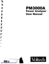 Voltech PM3000A User Manual