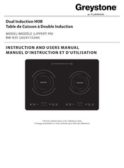 Furrion Greystone BW-K35 Instruction And User's Manual