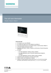 Siemens RDQ400 Manual