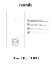 innovita Amalfi Eco 11 RS i Instruction Manual For Installation And Use