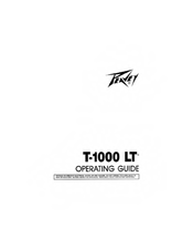 Peavey T-1000 LT Operating Manual