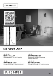 LIVARNO LUX 14130602L Assembly, Operating And Safety Instructions