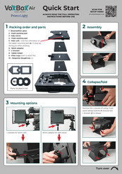 PrimeLight Design VoxBox Air VB3-2001 Quick Start