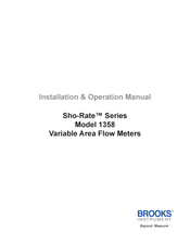 Brooks Instrument Sho-Rate 1358 Installation & Operation Manual