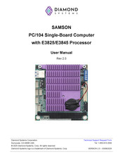 Diamond Systems SAMSON SAM-E3825-4G-XT User Manual