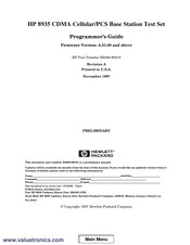 HP 8935 Programmer's Manual