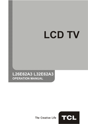 TCL L32E62A3 Operation Manual