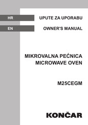 Koncar M25CEGM Owner's Manual
