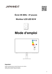 JAPANNEXT JN-IPS275K-HSPC9 Manual