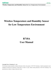 netvox R718A User Manual