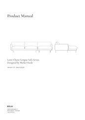 Bolia Lomi Chaise Longue Sofa Series Product Manual