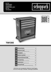 Scheppach TW1300 Translation Of Original Instruction Manual