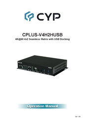 CYP CPLUS-V4H2HUSB Operation Manual