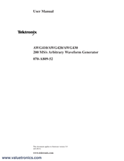 Tektronix AWG420 User Manual