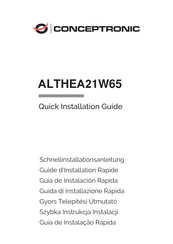 Conceptronic ALTHEA21W65 Quick Installation Manual
