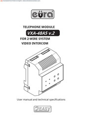 EURA 2easy VXA-48A5 User Manual And Technical Specifications