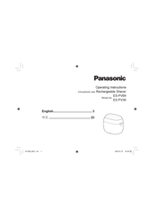 Panasonic ES-PV3A Operating Instructions Manual