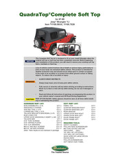 Quadratec QuadraTop 11100.7026 Installation Instructions Manual
