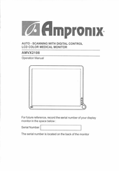 Ampronix AMVX2108 Operation Manual