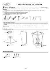 Quoizel Quentin QTN9010EK Installation Manual