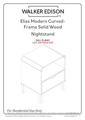 Walker Edison ELIB4C Manual