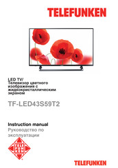 Telefunken TF-LED43S59T2 Instruction Manual