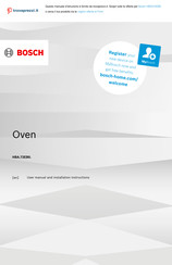 Bosch HBA372EB0 User Manual And Installation Instructions