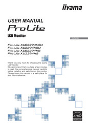 Iiyama ProLite XU2294HS User Manual