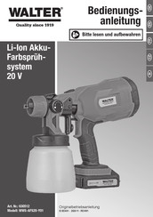 Walter WWS-AFS20-Y01 User Manual