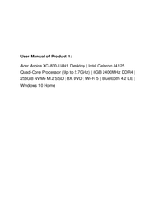 Acer Aspire XC-830-UA91 User Manual