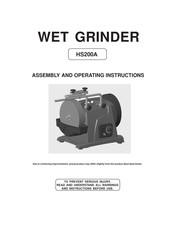 Scheppach HS200A Assembly And Operating Instructions Manual